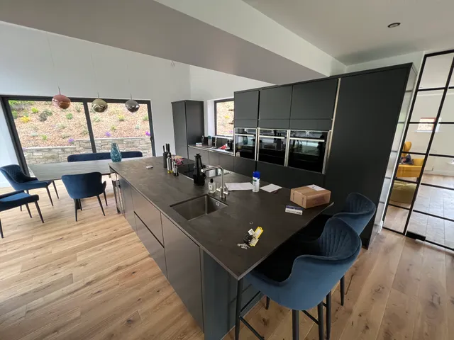 Completed kitchen and dining area